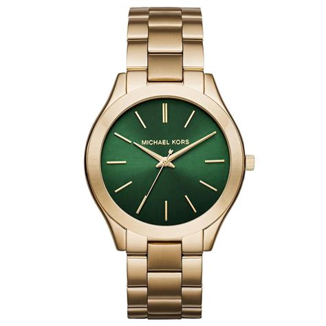 michael kors watch green leather|michael kors watch leather women.